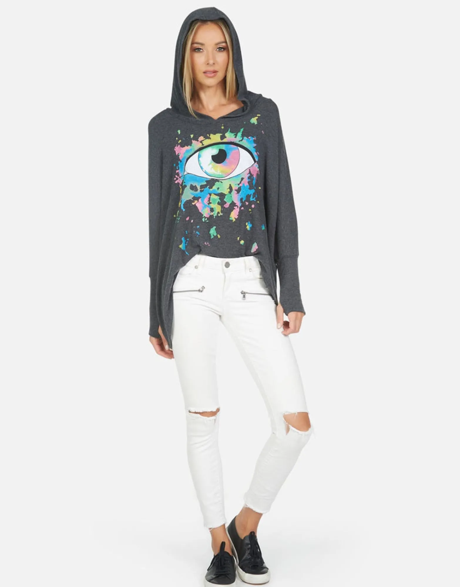 New Wilma Watercolor Eye Women Hoodies