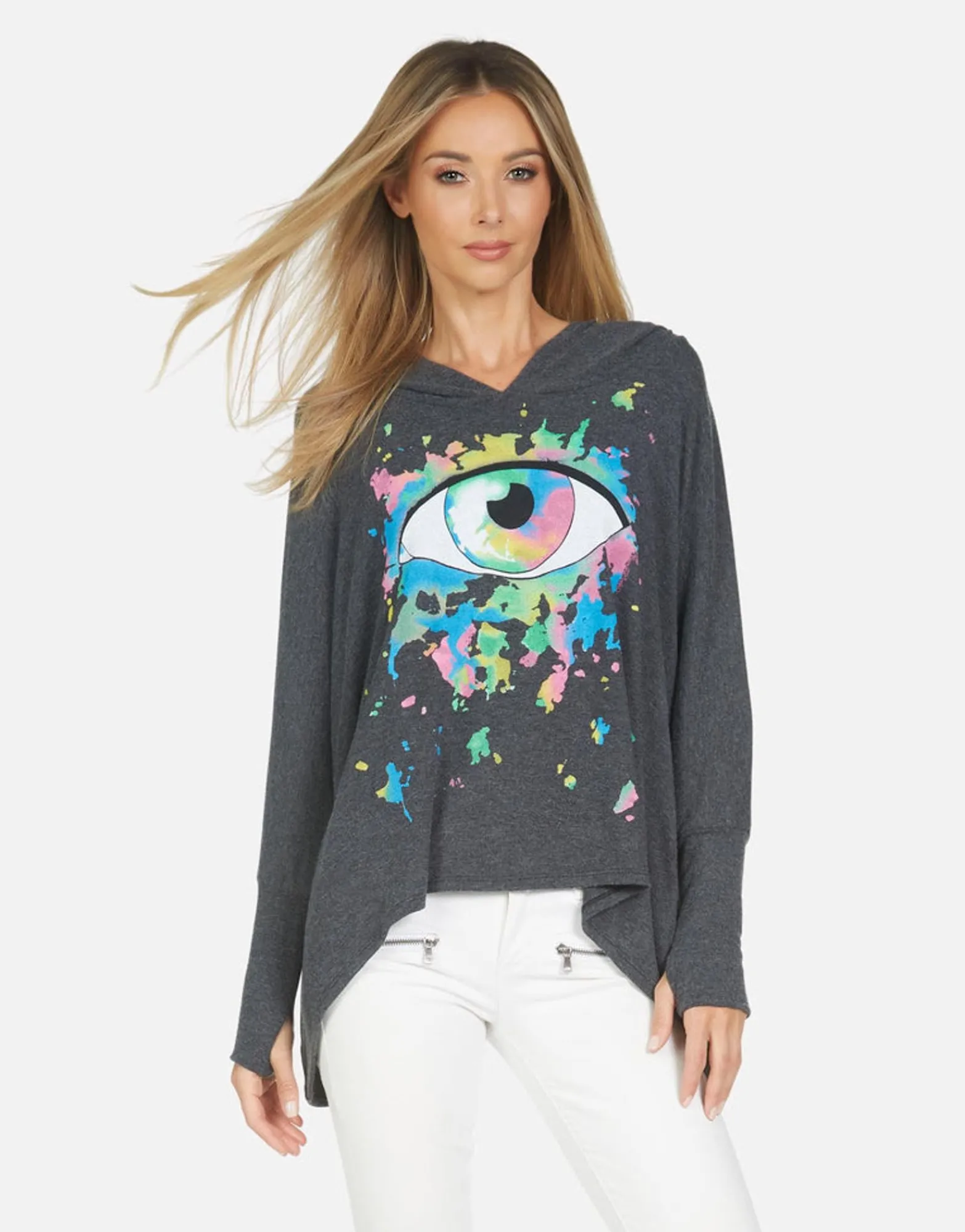 New Wilma Watercolor Eye Women Hoodies