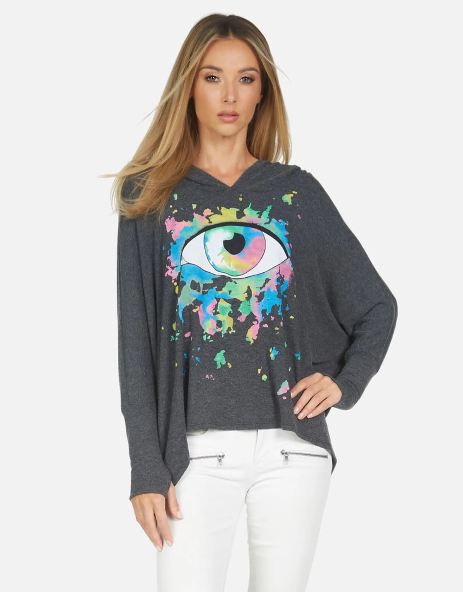 New Wilma Watercolor Eye Women Hoodies