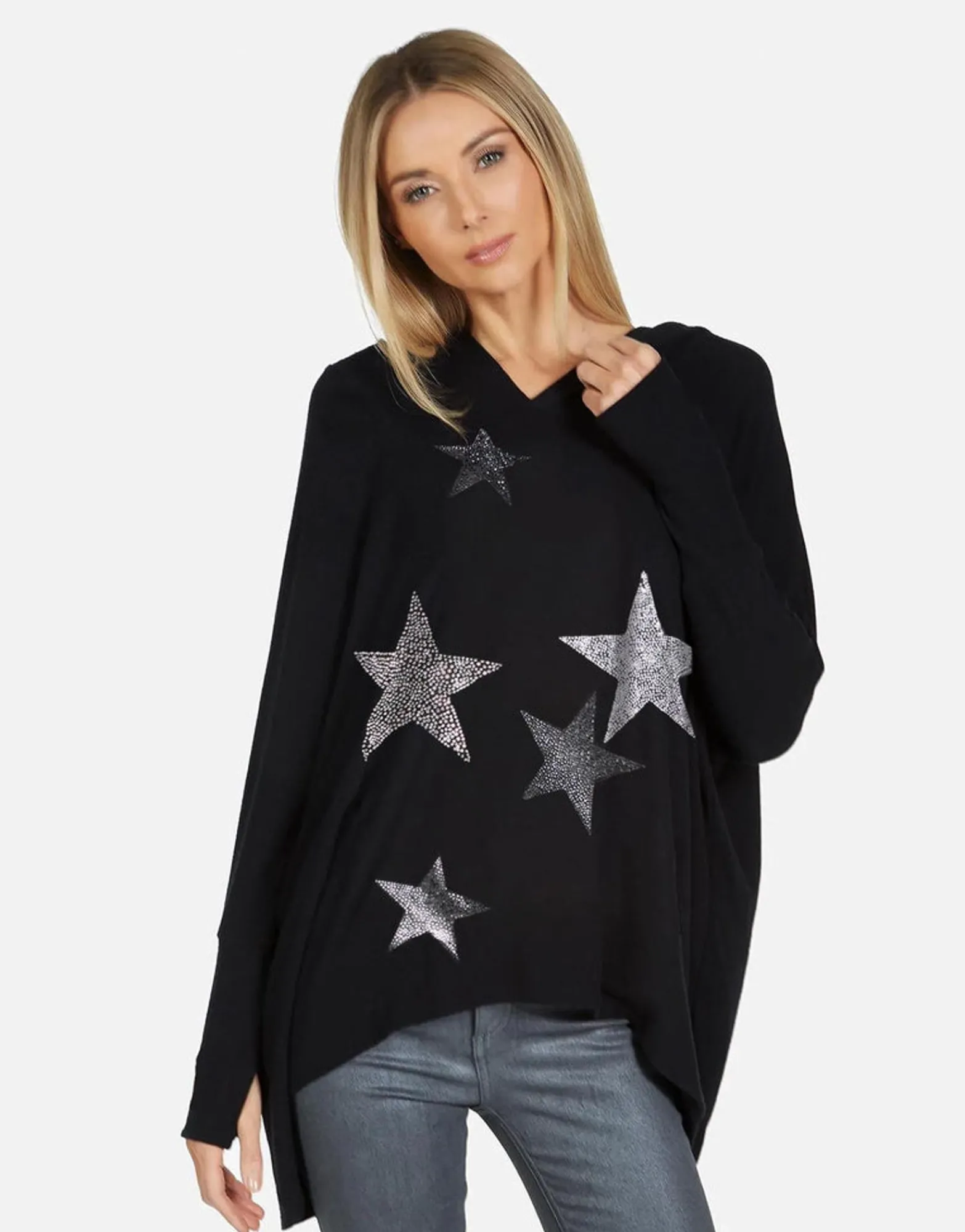 Best Sale Wilma X Crystal Multi Stars Women Hoodies