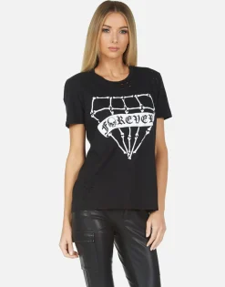 Discount Wolf Bone Diamond Women Short Sleeve