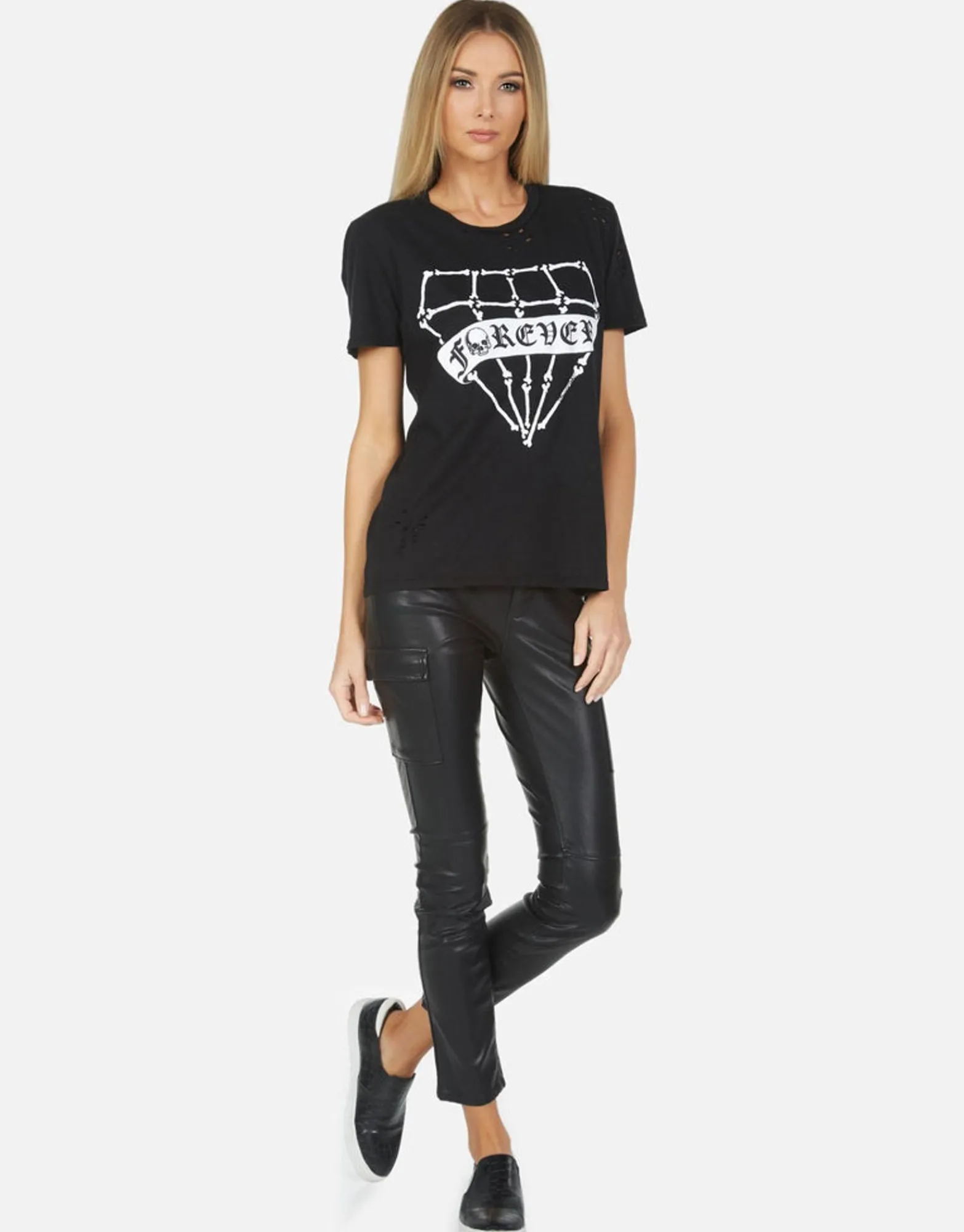 Discount Wolf Bone Diamond Women Short Sleeve