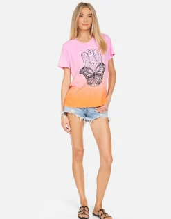 Cheap Wolf Butterfly Hamsa Women Short Sleeve