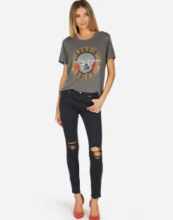 Outlet Wolf Guns N' Roses Women Short Sleeve