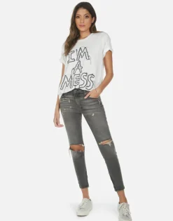Outlet Wolf I'M A Mess Women Short Sleeve