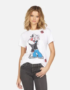 Fashion Wolf Popeye & Olive Oyl Women Short Sleeve