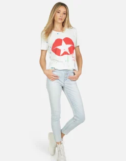 Clearance Wolf Star Kiss Women Short Sleeve