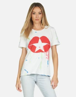 Clearance Wolf Star Kiss Women Short Sleeve