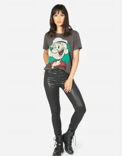 Best Wolf Vintage Popeye Women Short Sleeve