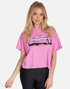 Best Sale Women'S Barbie Convertible Crop Tee In | Rue By Women Short Sleeve