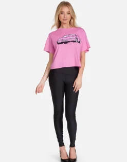 Best Sale Women'S Barbie Convertible Crop Tee In | Rue By Women Short Sleeve