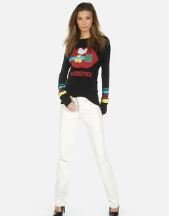 New Woodstock Lip 3 Days Of Peace Fitted Top | Mckinley By Women Long Sleeve