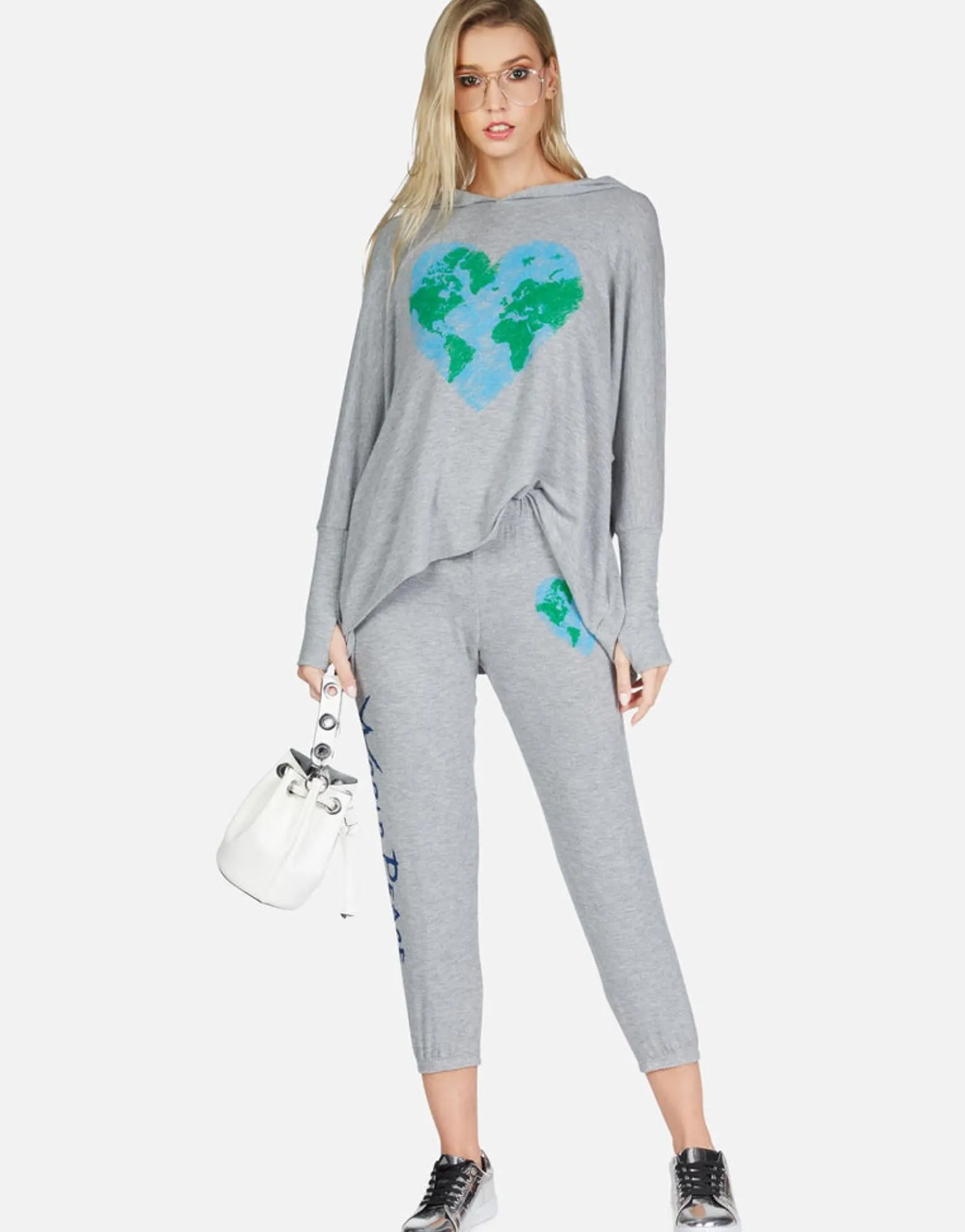 Fashion World Love Oversized Pullover W/ Hood | Wilma By Women Hoodies
