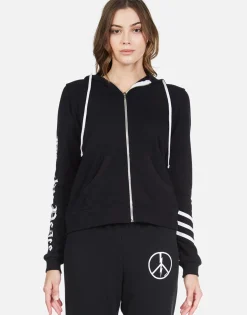 Best Sale World Peace Zip Up Hoodie | Lennox By Women Hoodies