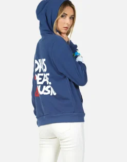 New Yellow Lightning Tie Dye Zip Up Hoodie | Lennox By Women Hoodies